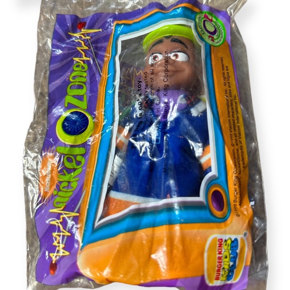 Vintage 1998 Nickelodeon NICKEL-O-ZONE Hey Arnold Set Of Three Sealed Small Toys - Picture 2 of 8